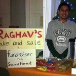 Raghav Sehtia bakesale for charity