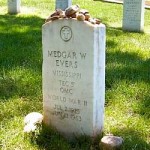 Medgar Evers headstone in Arl. Nat'l Cemetary, Willjay -GNU license