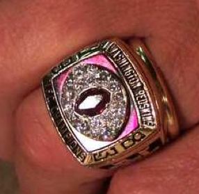 Super Bowl ring of Joe Theisman