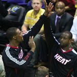 Chris Bosh and Dwayne Wade, by Keith Allison-CC Flickr