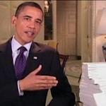 Obama with Federal Register, printed daily