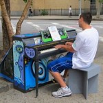 Street piano at Astor Place - by Tracy Edwards