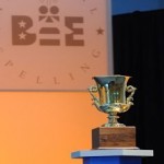 photo of spelling bee trophy via Scripps