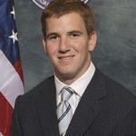 Eli Manning with the President's Physical Fitness Award