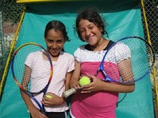 Jews and Arabs play tennis in Israel -Freddie Krivine Foundation