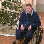 Homeless no more, Fred in wheelchair- by Chuck Beck