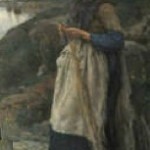 French painting, Fishermans Daughter-Mender of Nets