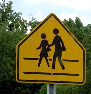 crossing school sign- by jdurham Morguefile