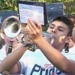 trumpet playing teen marches at grandma's hospice center - NBCvideo