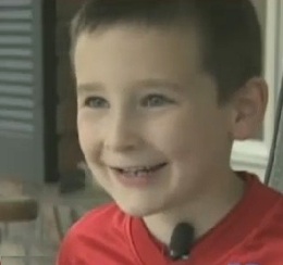 Boy saves Christmas - CBS video screenshot