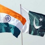 India and Pakistan flags