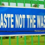 Recycling sign Waste Not by John Hill -CC