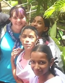 Georgia teen with Mumbai kids