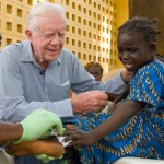 Jimmy Carter fights Guinea worm -Carter Center photo