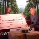 Ellen gives teachers 100K