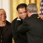 Muhammad Ali and President Bush-WH photo