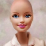 Bald Barbie in Mattel photo