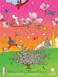 DC Cherry Festival poster-Peter-Max