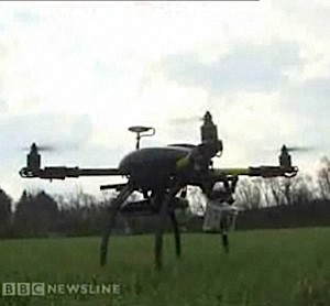 USPCA enlisted Drone w/ camera - BBC video