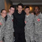 John Mayer with veterans
