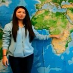 Student points to Africa map - YouTube