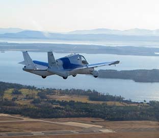 Flying car in March - photo by Terrafugia