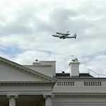 Space Shuttle over WhiteHouse