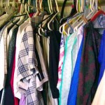 closet of clothes by sideshowmom via Morguefile