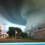 tornado photo from surveillance camera