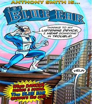 Comic book cover for Hearing impaired boy