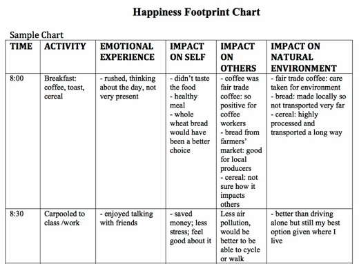Happiness footprint chart-2