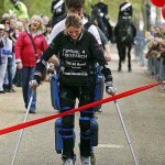 Paralyzed marathoner Claire Lomas, London