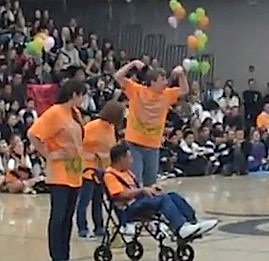 School assembly special needs dance