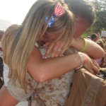 Soldier welcomed home - family photo