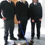 dog says goodbey to Scottish SPCA
