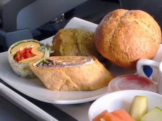 healthy meal on plane-Clarita-Morguefile