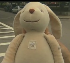 stuffed animal bunny saved by MBTA workers