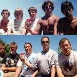friends age in same photo 30 years apart