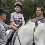 horse riding with NY Yankees