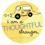 sticker Thoughtful Stranger-Guerilla Good