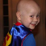Superhero cape for cancer kid