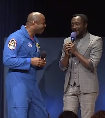 Will.i.am with NASA astronaut