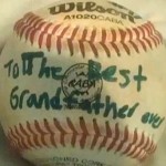 baseball for grandfather- family photo