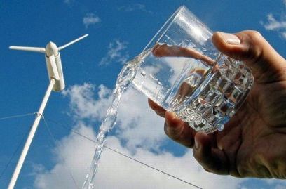 water from wind turbine - EOLE company photo
