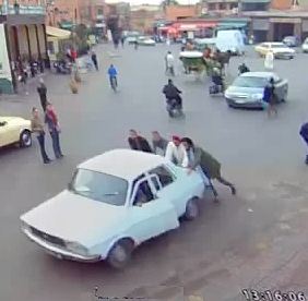 Car breakdown Samaritans security camera