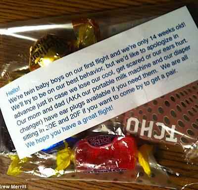 Goodie bag is parents' bribe for airline passengers -AndrewMerritt