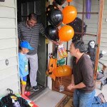 Halloween costume drive by boy with cancer