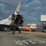 Space Shuttel on LA streets-NASA