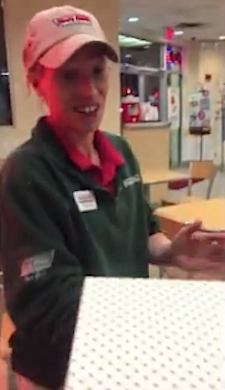 Krispy Kreme worker Jackie