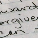 From a handwritten letter by victim's mom - CBS snapshot